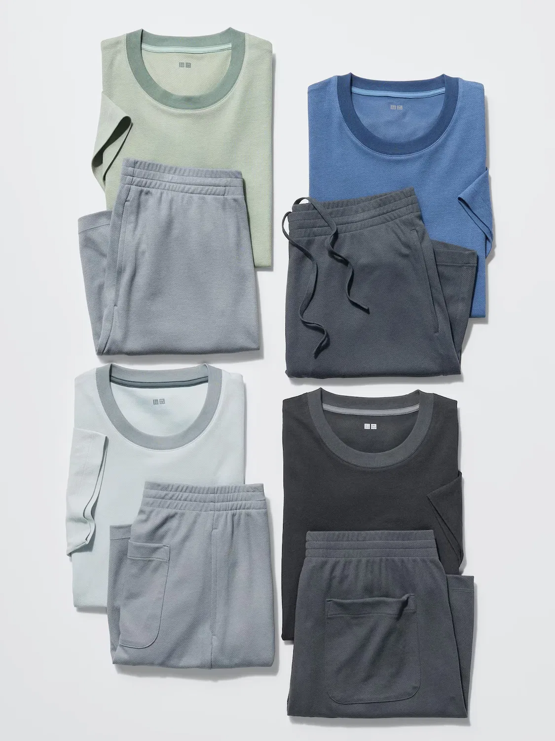 картинка Комплект Uniqlo airism, из хлопковой сетки, серый от магазина Одежда+