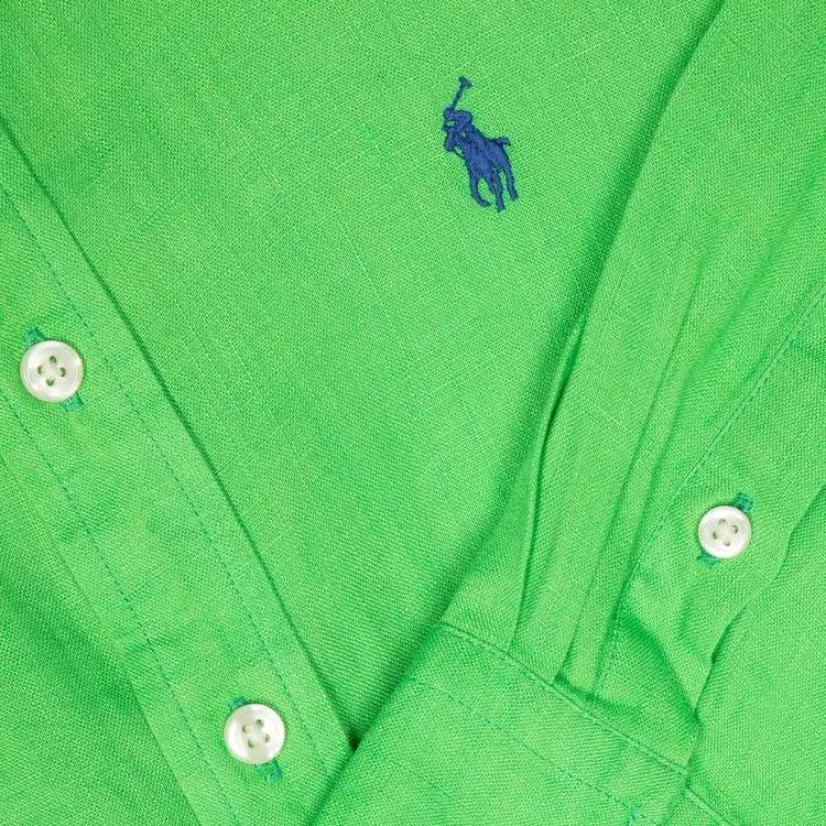 картинка Детская джинсовая рубашка Polo Ralph Lauren, зеленый от магазина Одежда+