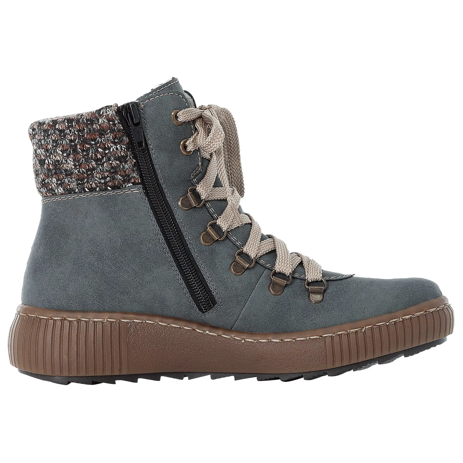 картинка Женские зимние дутики с Warmfutter Rieker, Jeans Blue от магазина Одежда+