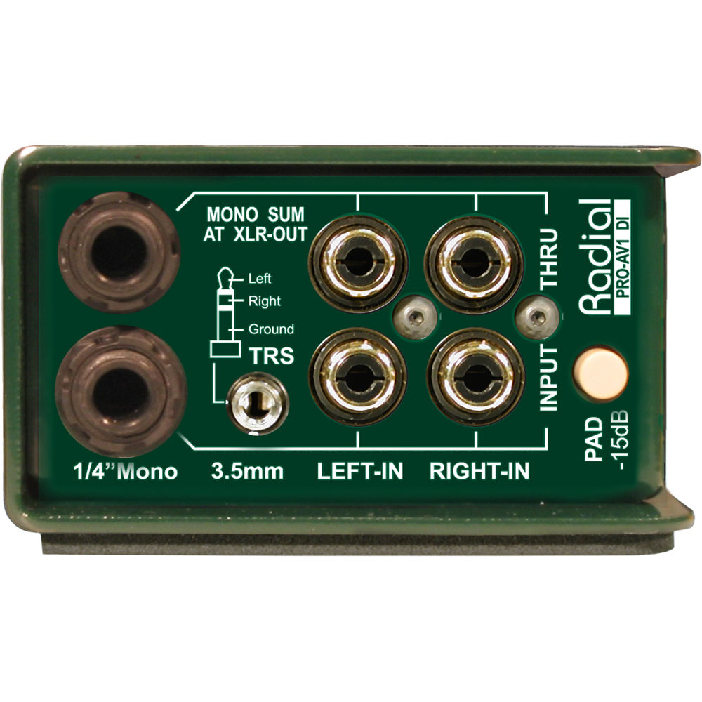 картинка Директ-бокс Radial Engineering ProAV1 Passive Multimedia Direct Box R800 от магазина Одежда+