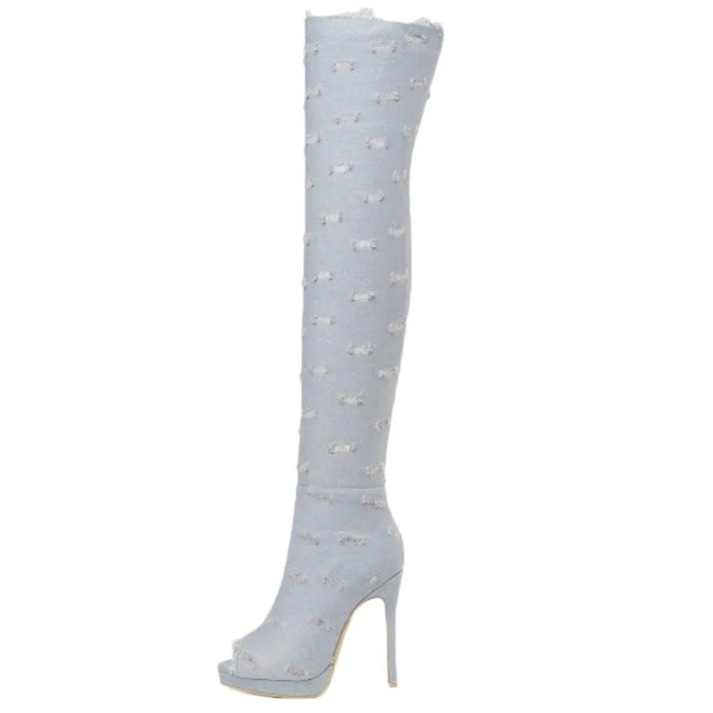 картинка Женские ботильоны на каблуке-шпильке StyliShoes, Light Grey L от магазина Одежда+