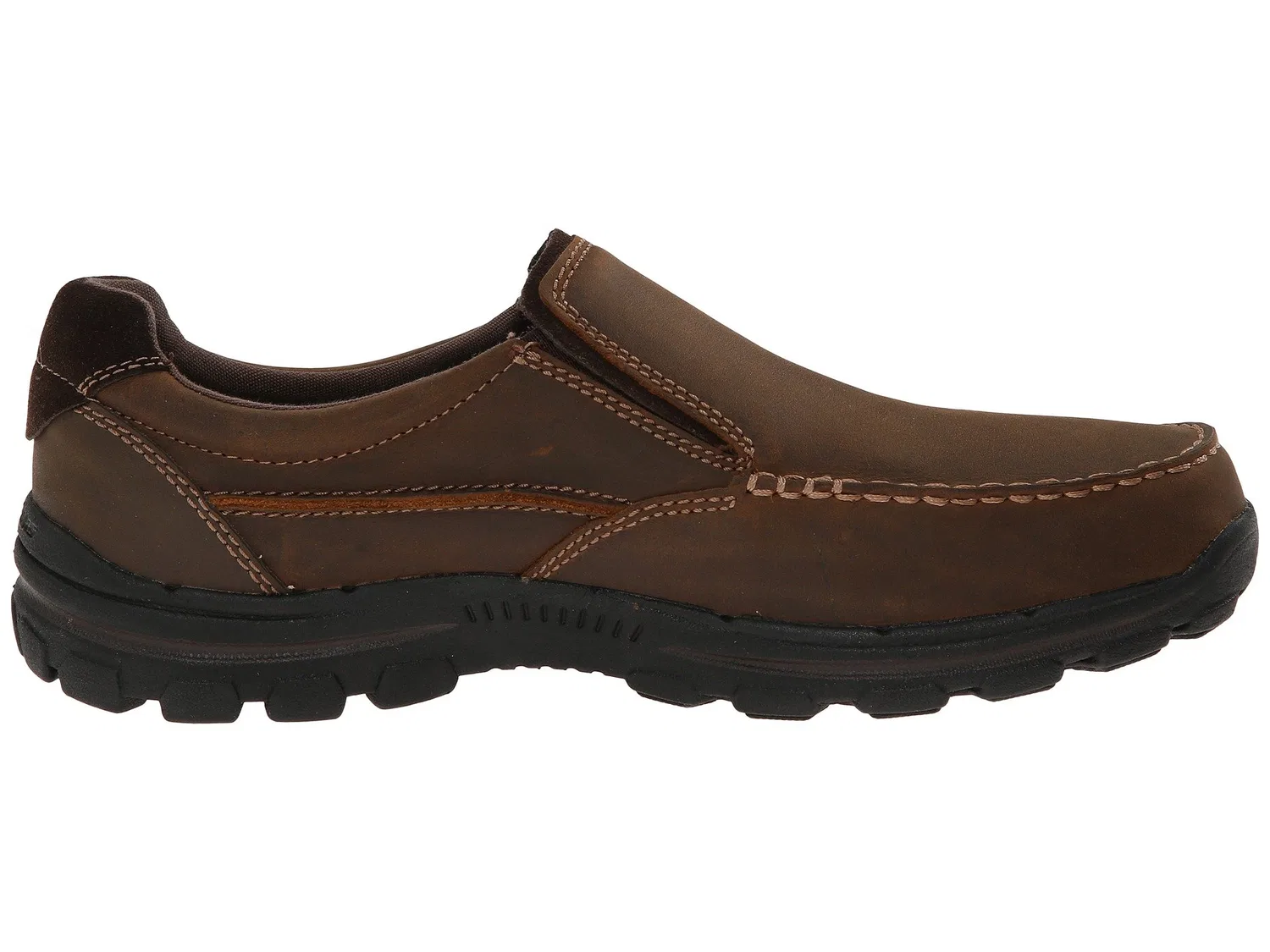 картинка Женские мокасины с мемори-пеной Skechers, Dark Brown от магазина Одежда+