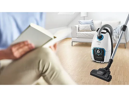картинка Пылесос Bosch BGB75XSIL Serie 8 ProSilence 650W, белый от магазина Одежда+