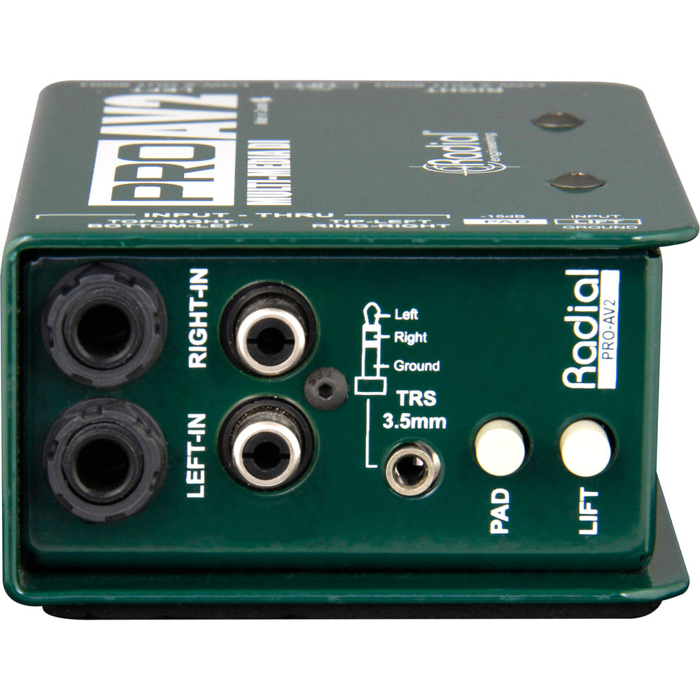 картинка Директ-бокс Radial Engineering ProAV2 Passive Stereo Multimedia R800 1115 от магазина Одежда+