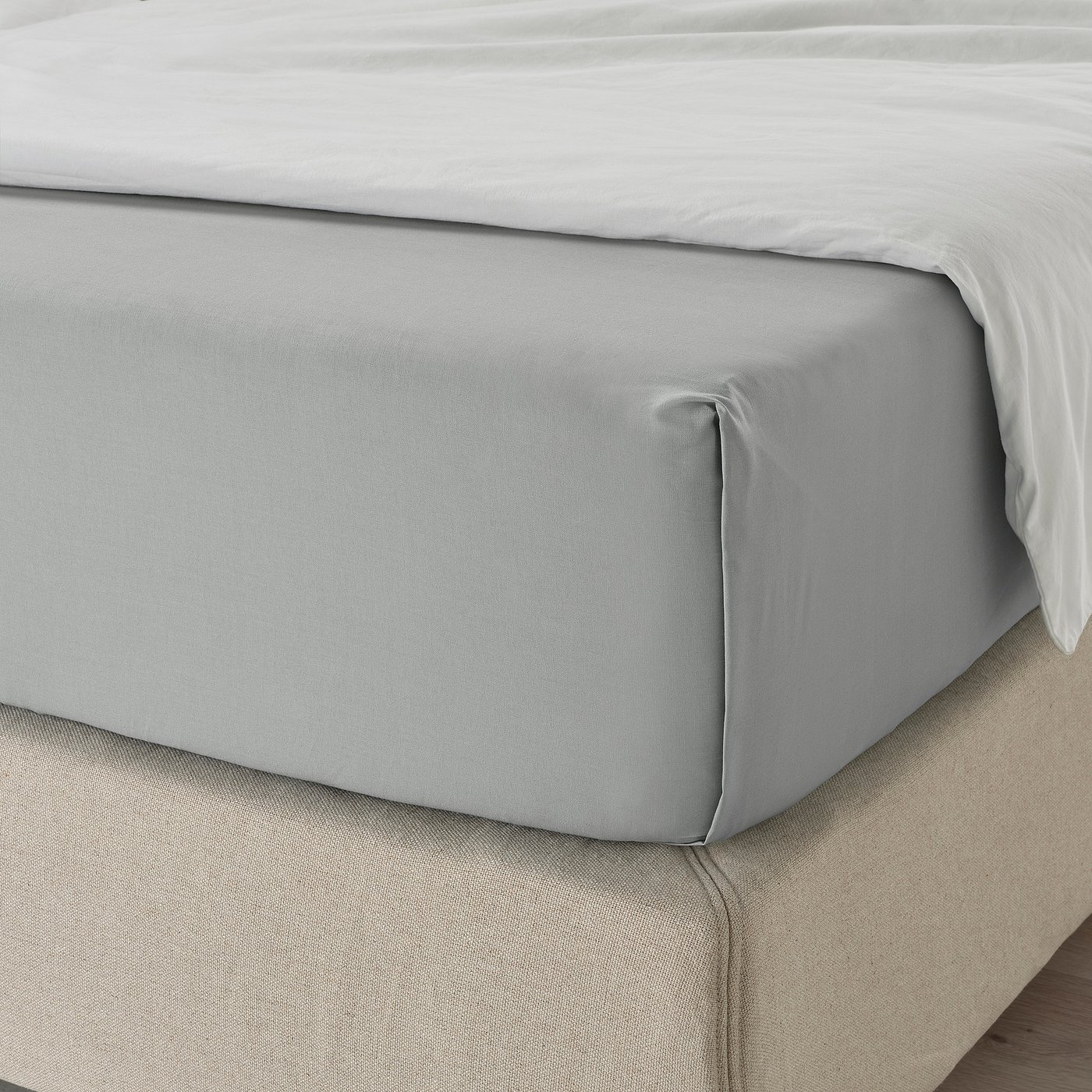 картинка Простыня Ikea Dvala, 240х260 см, светло-серый от магазина Одежда+