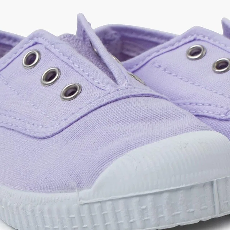 картинка Детские кеды без шнурков Pisamonas Canvas Rubber Toe Shoes, Purple от магазина Одежда+