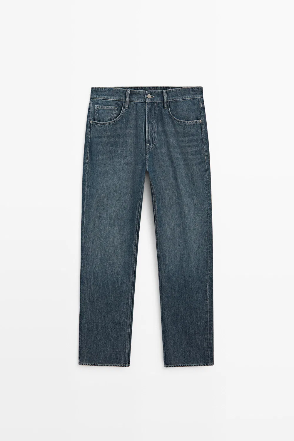картинка Джинсы Massimo Dutti Tapered Fit, синий от магазина Одежда+