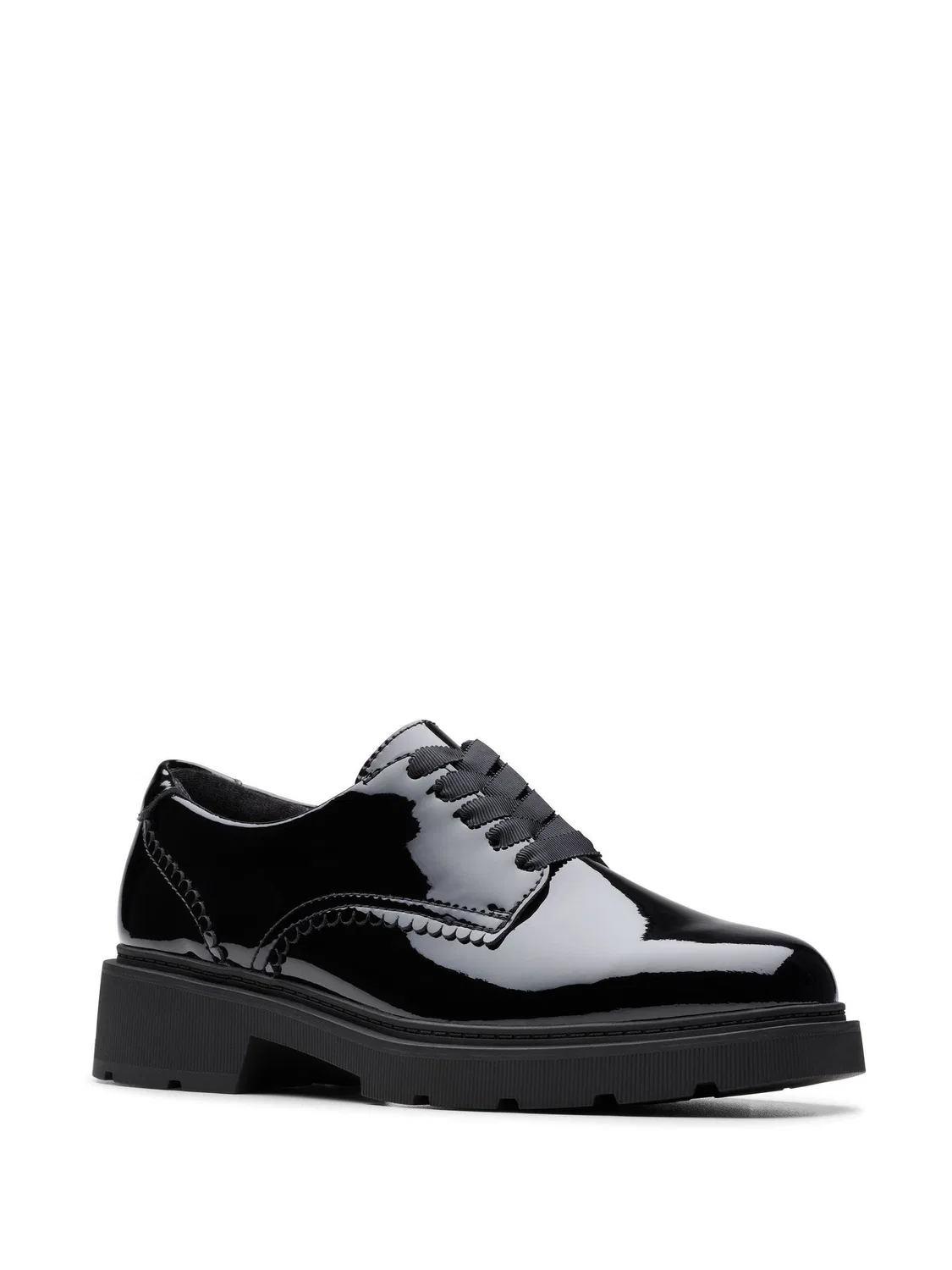 картинка Туфли-оксфорды Eris Pure Clarks, черный лакированный от магазина Одежда+