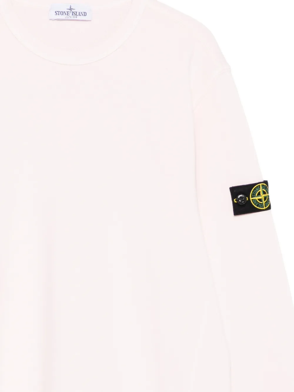 картинка Свитшот с нашивками Stone Island Junior, розовый от магазина Одежда+
