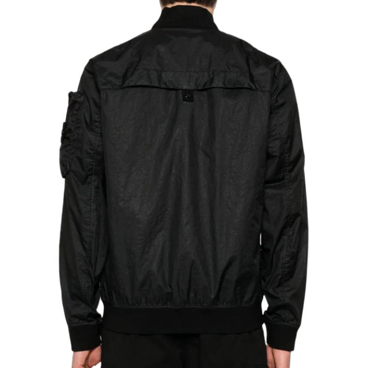 картинка Бомбер Stone Island Logo-Patch, черный от магазина Одежда+