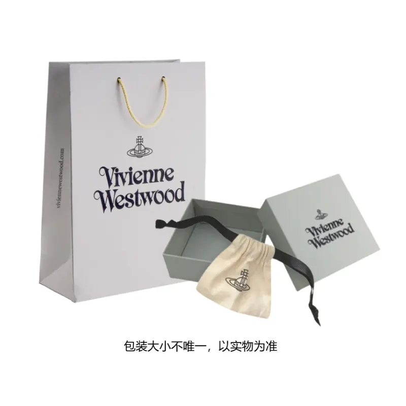 картинка Родированное латунное ожерелье Unisex Silver Vivienne Westwood, серебряный от магазина Одежда+