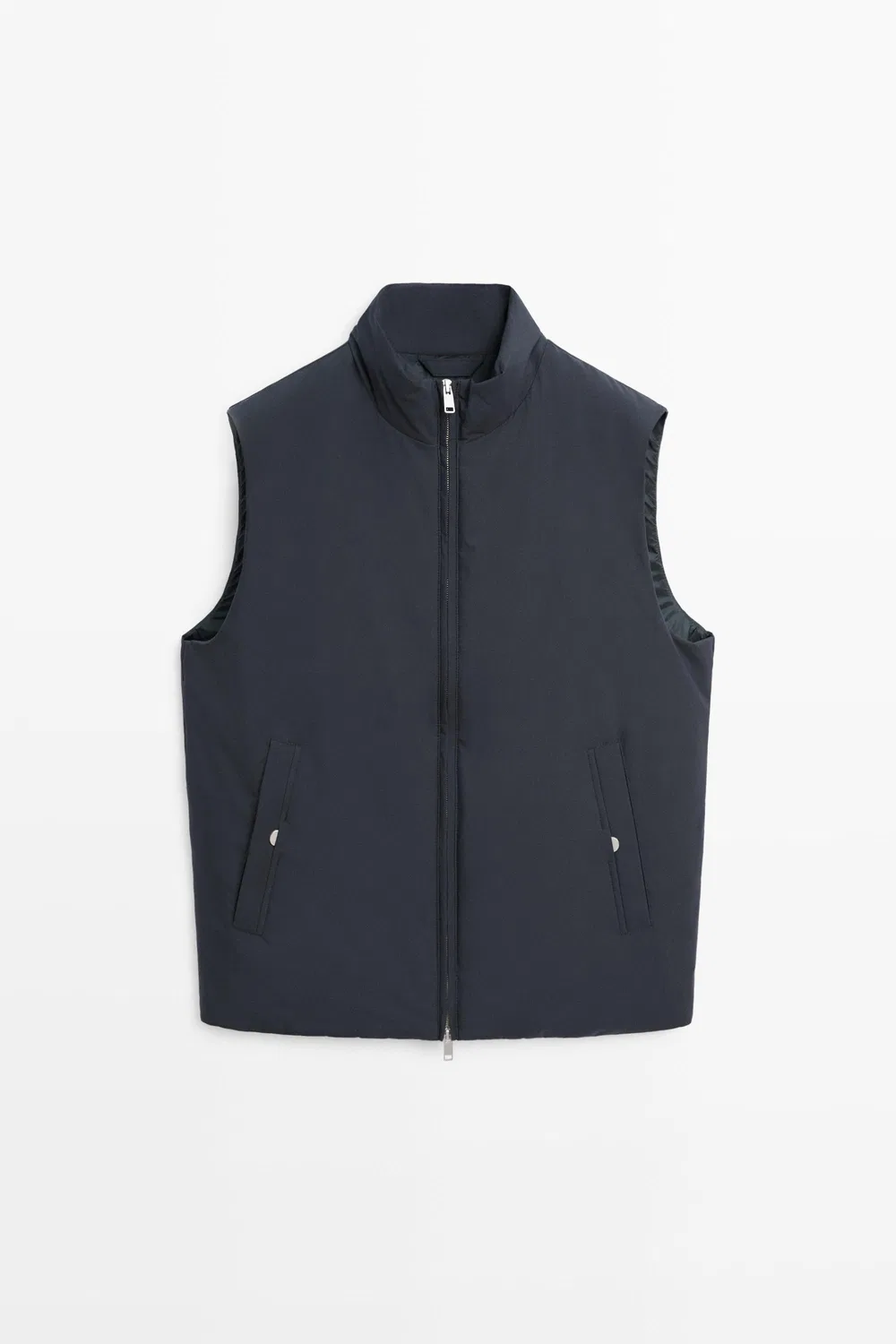 картинка Жилет Massimo Dutti Ultra-lightweight Water-repellent Down, темно-синий от магазина Одежда+