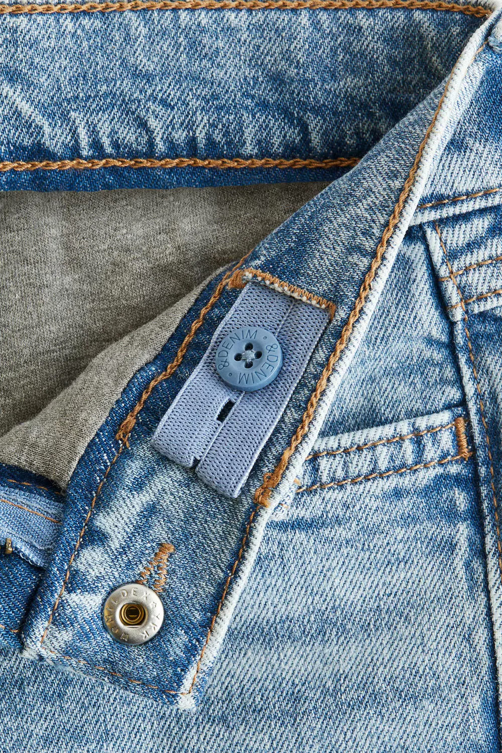 картинка Узкие джинсы на подкладке H&M, Helles Denimblau от магазина Одежда+