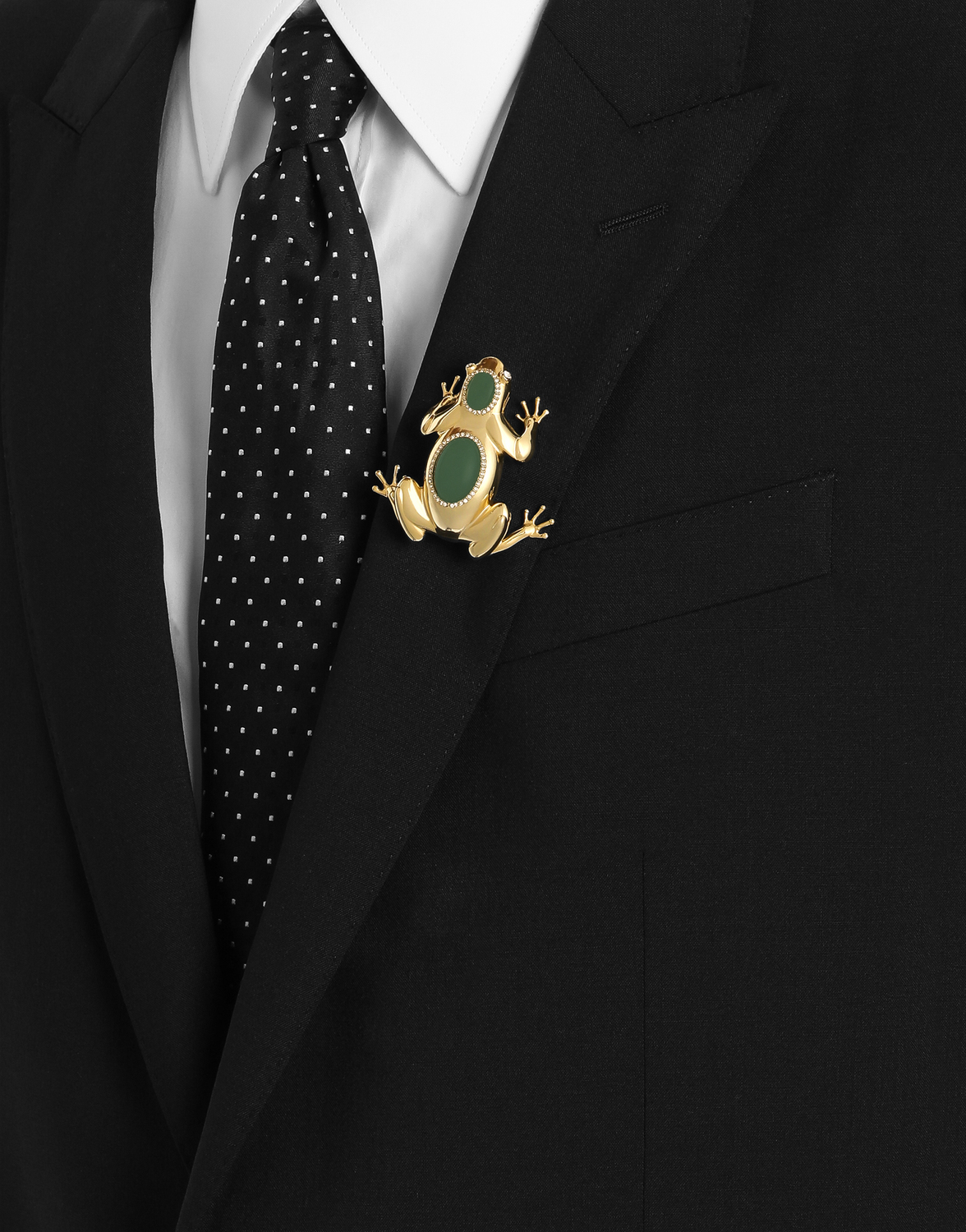 картинка Брошь в форме лягушки Sartoria DOLCE & GABBANA, золотой от магазина Одежда+