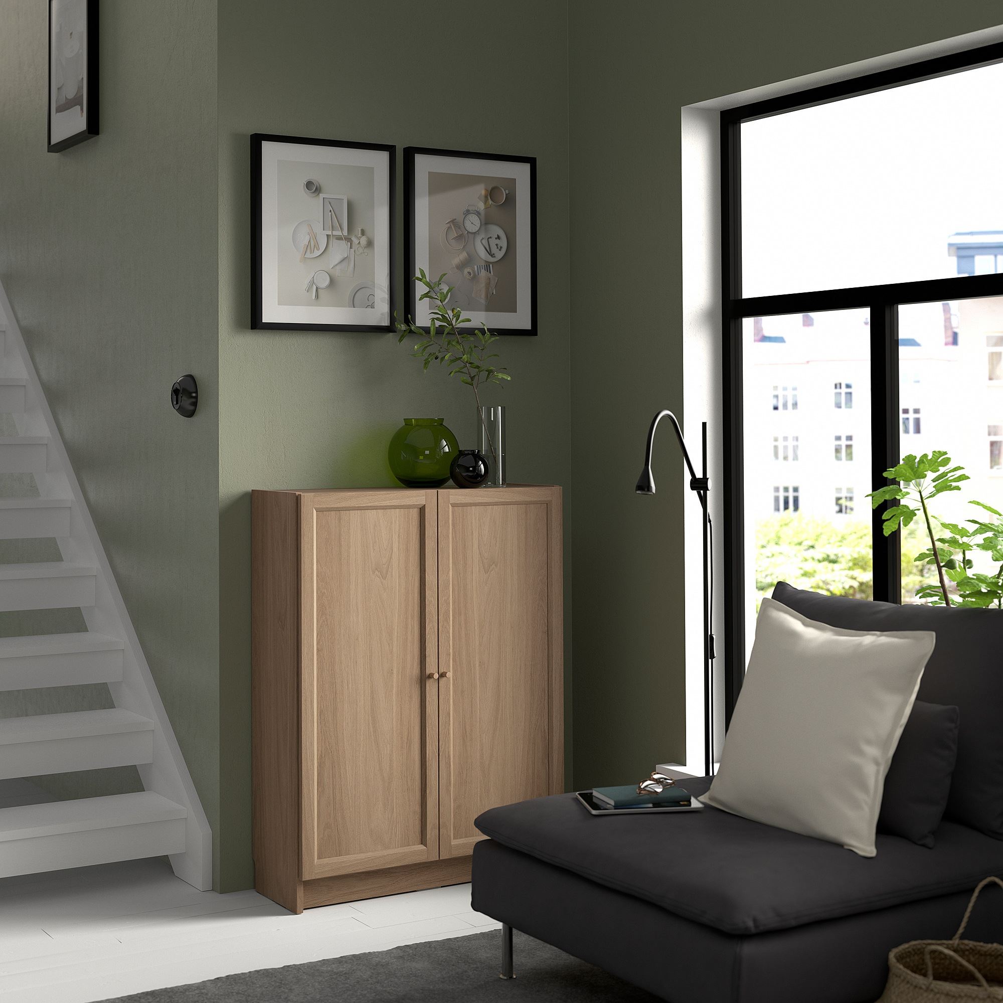 картинка Дверь книжного шкафа OXBERG IKEA, 40x97 см от магазина Одежда+