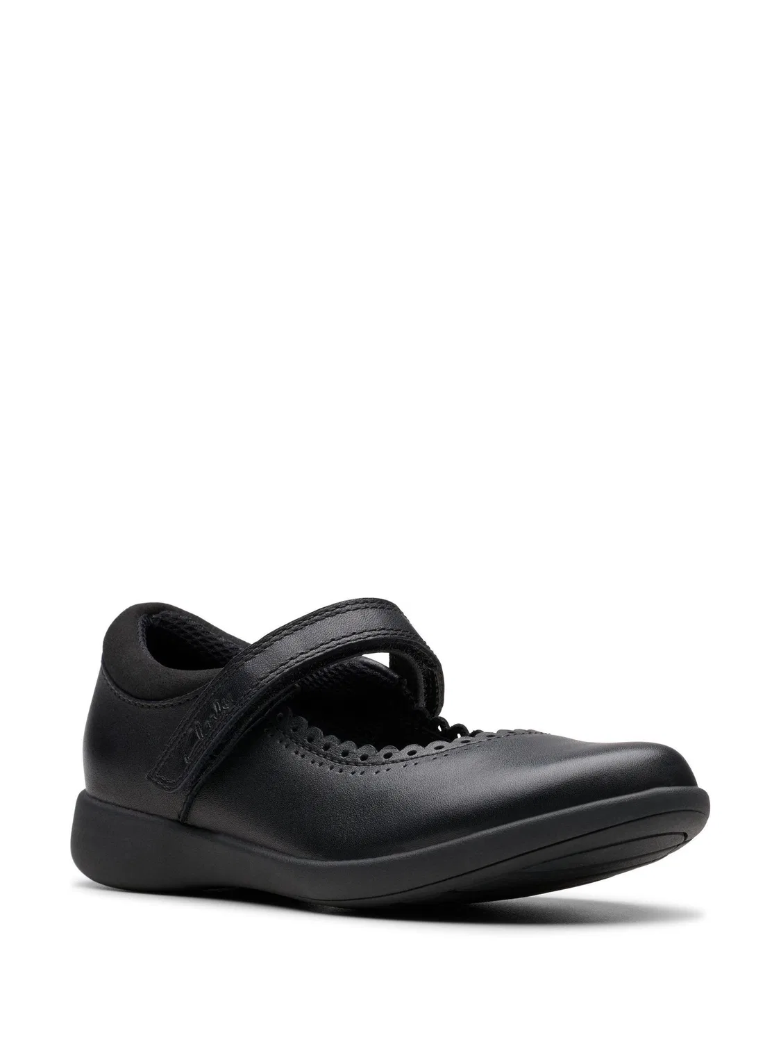 картинка Туфли школьные Clarks Etch Pure для девочек, черный от магазина Одежда+