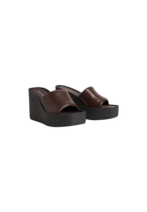 картинка Мюли на каблуках Calvin Klein, Rocky Brown/Black от магазина Одежда+