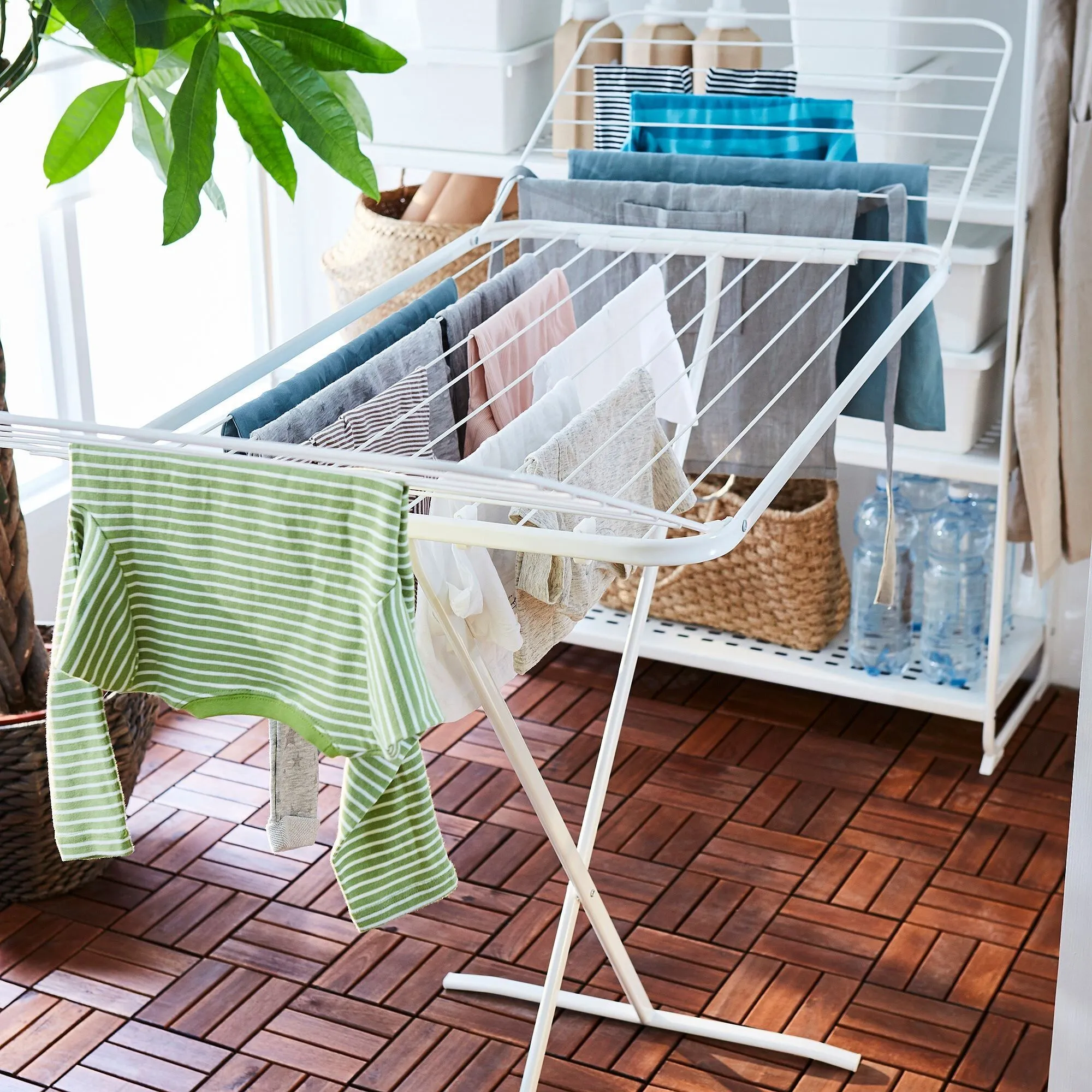 картинка Сушилка для белья, белая, 173x57x103 см, MULIG IKEA от магазина Одежда+
