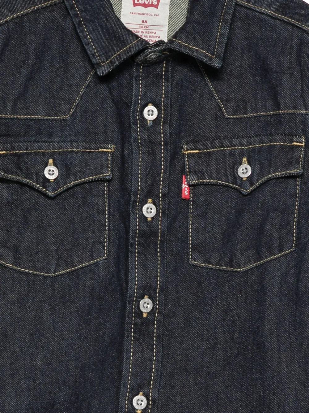 картинка Джинсовая рубашка Levi'S Kids, синий от магазина Одежда+