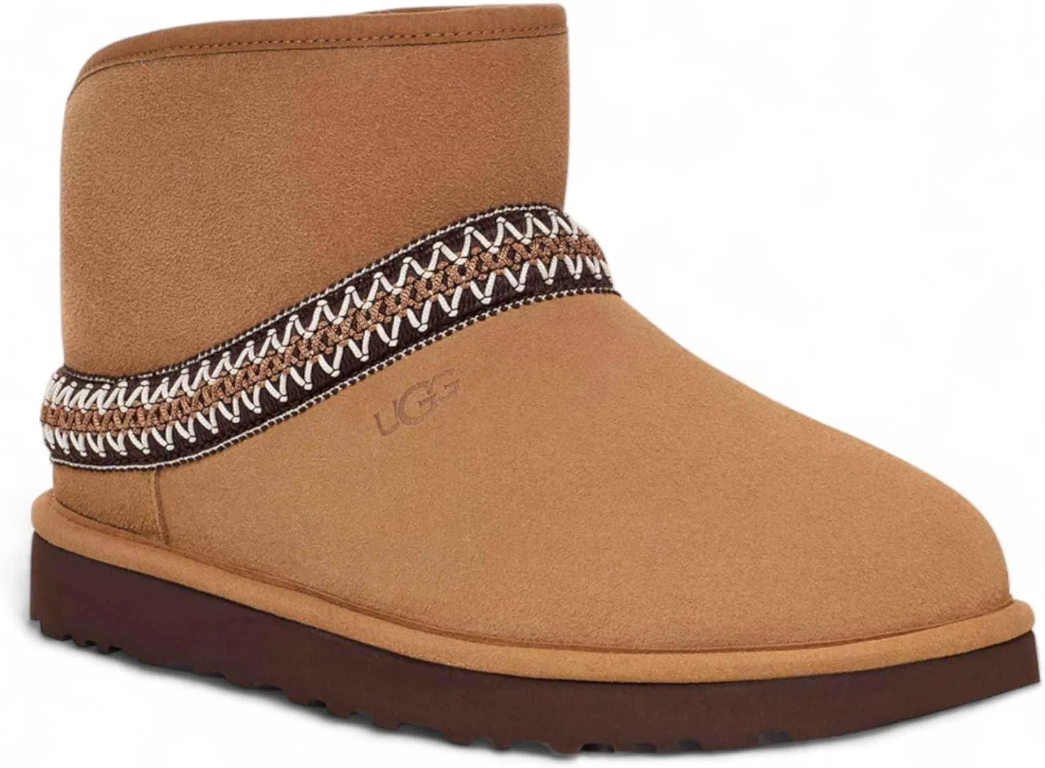 картинка Ботинки UGG Women's Classic Mini Crescent Fashion Boots, Chestnut от магазина Одежда+