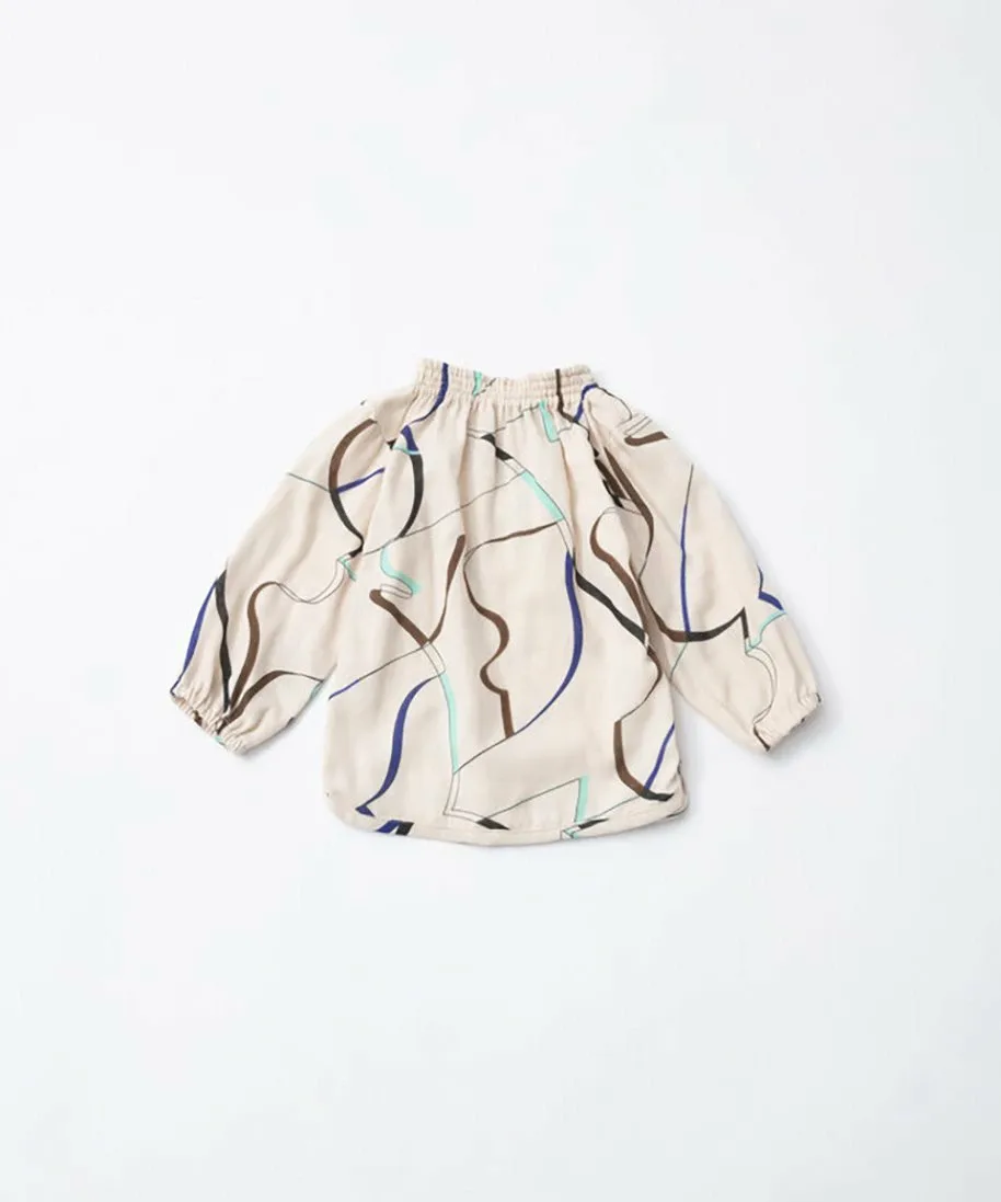 картинка Рубашка с присборенной лентой Tricote, 82BEIGE от магазина Одежда+