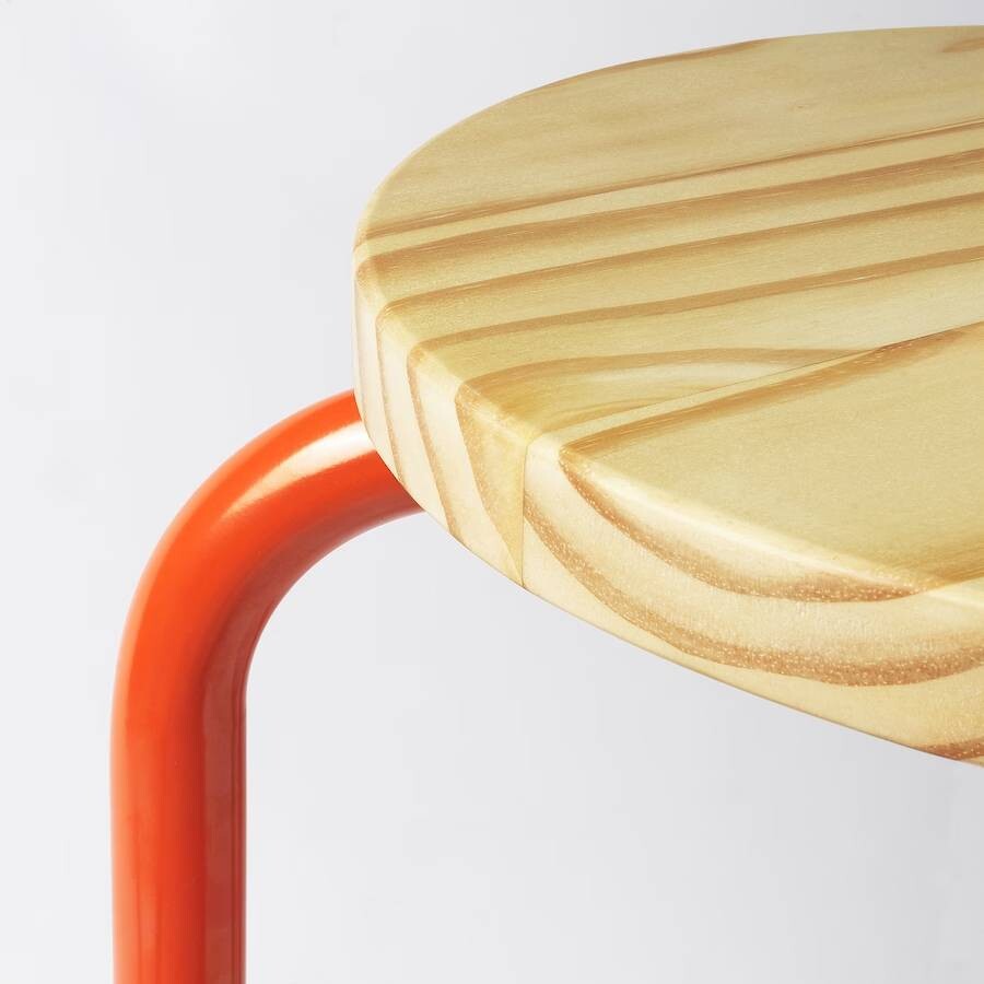 картинка Табурет Ikea Domsten, оранжевый от магазина Одежда+