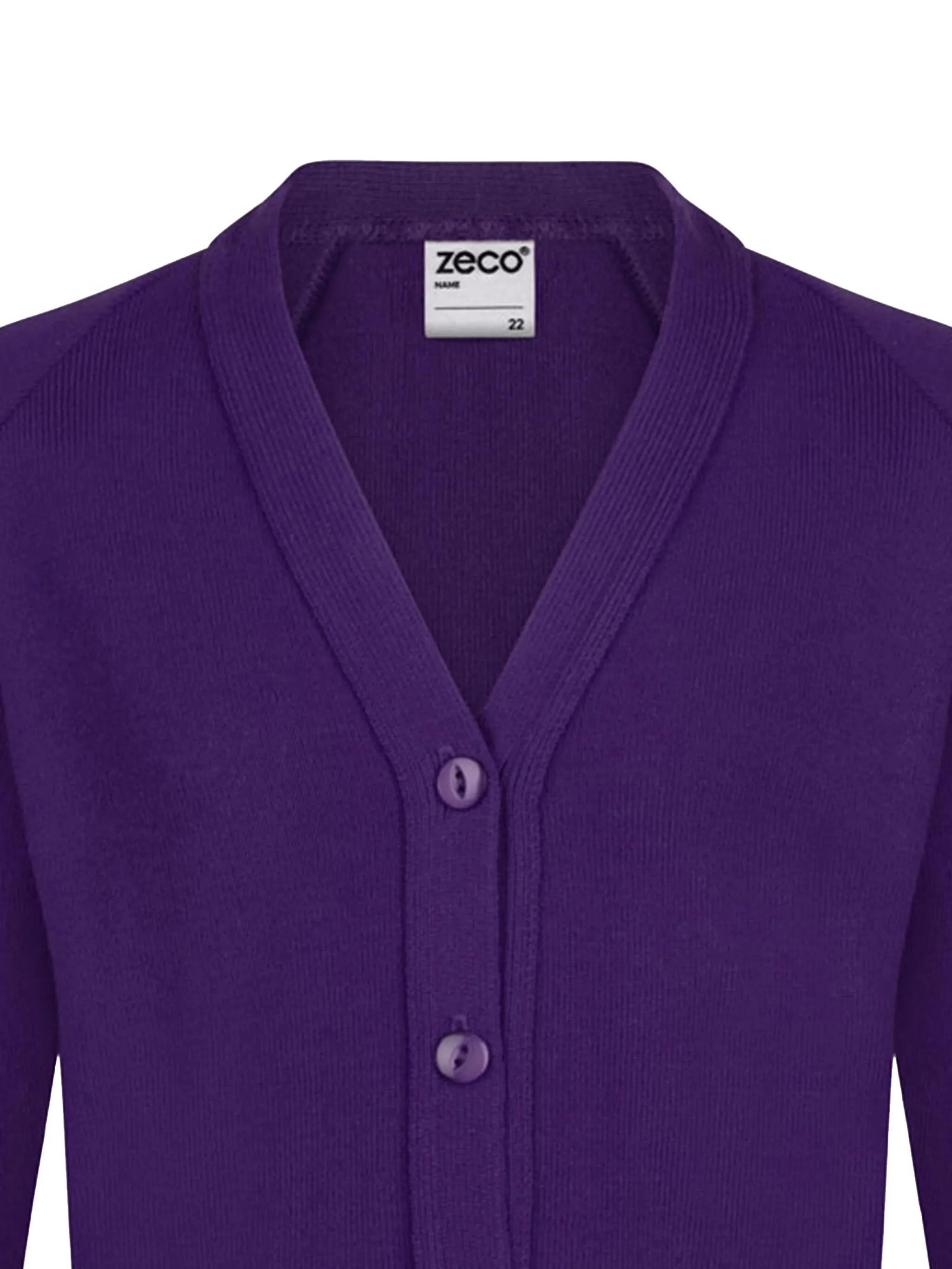 картинка Кардиган с V-образным вырезом Zeco Schoolwear Kids, фиолетовый от магазина Одежда+