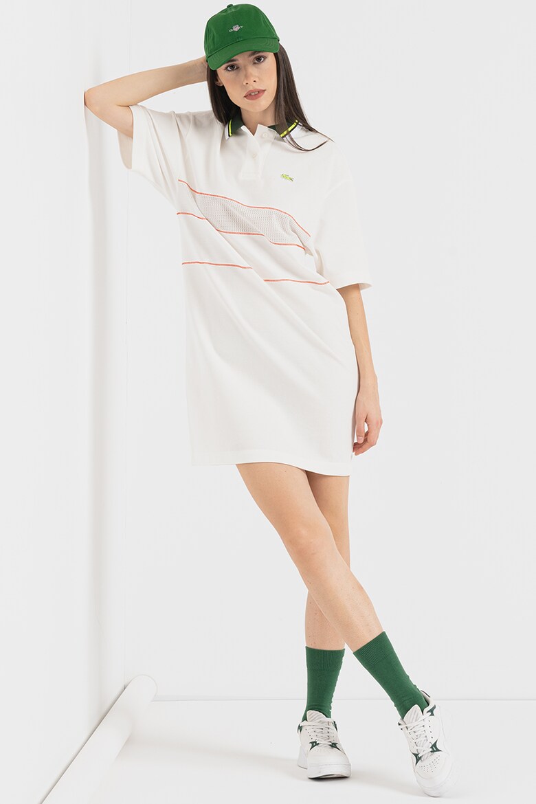 картинка Платье-поло Lacoste Organic Cotton French, белое от магазина Одежда+