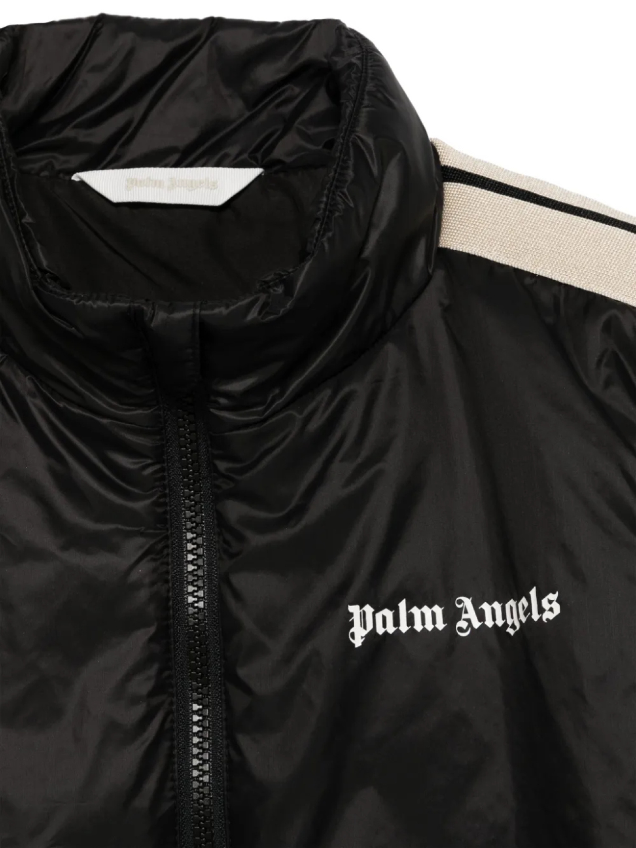 картинка Palm Angels Kids жилет с отделкой в полоску, черный от магазина Одежда+