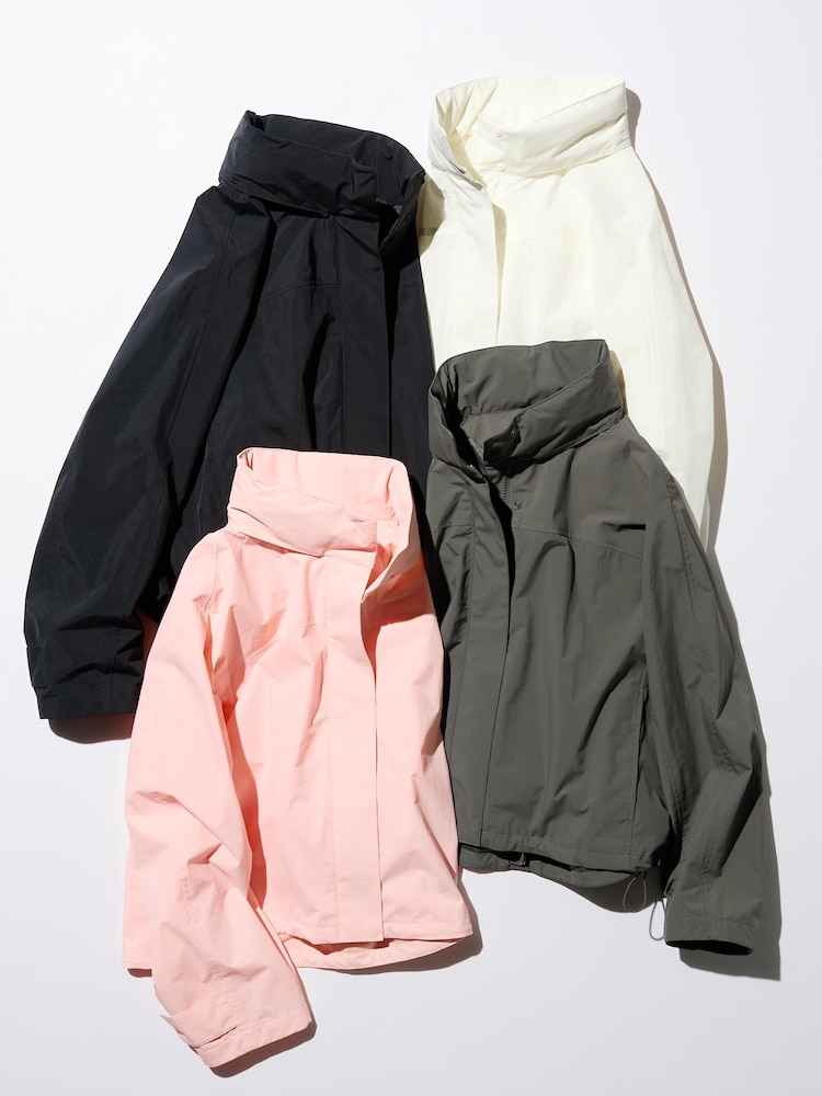 картинка Ветровка женская Uniqlo воротник-стойка, 11 розовый от магазина Одежда+
