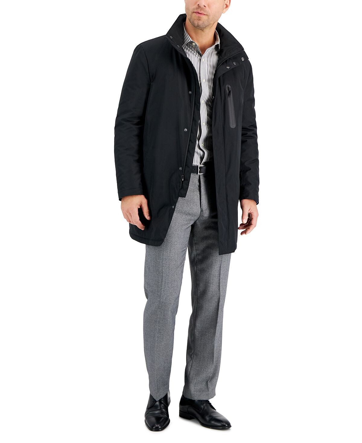 картинка Плащ Calvin Klein Slim-Fit, черный от магазина Одежда+
