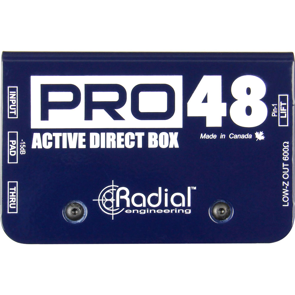 картинка Директ-бокс Radial Engineering Pro48 Active Direct Box R800 1105 от магазина Одежда+