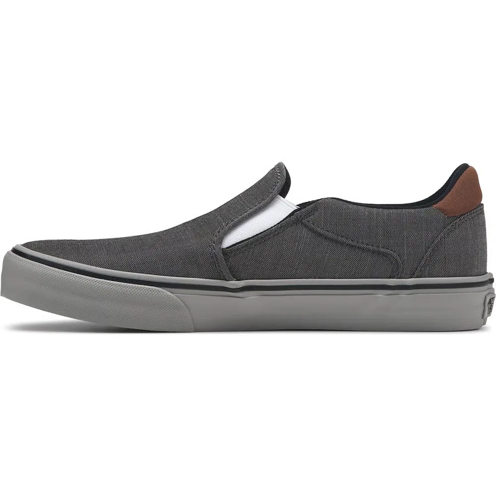 картинка Мужские слипоны Asher Deluxe Vans, Grey/Brown от магазина Одежда+