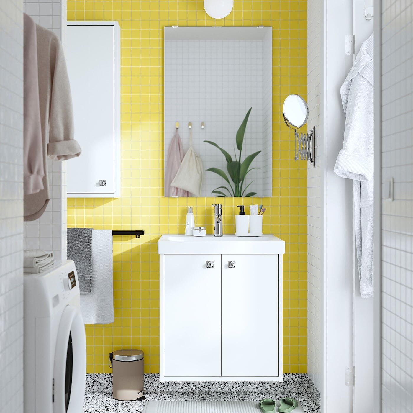 картинка Шкаф под раковину Ikea Havback, 60х48х63 см, белый от магазина Одежда+