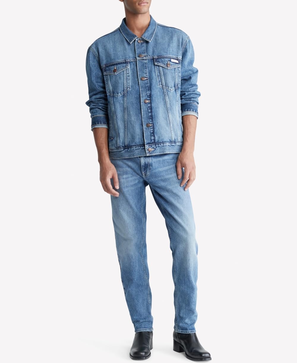 картинка Мужская джинсовая куртка Calvin Klein, Tinted Ck Stone от магазина Одежда+