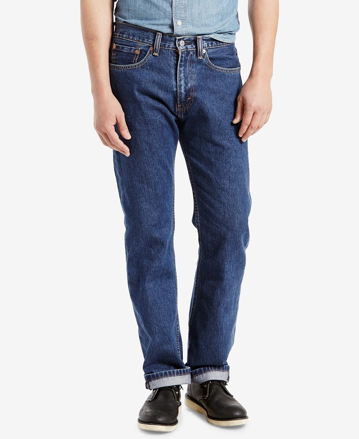 картинка Джинсы Levi's 505™ Regular Straight Fit (Non-Stretch), синий от магазина Одежда+