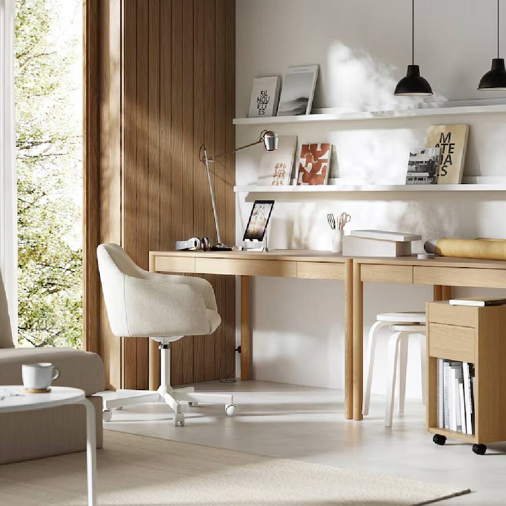 картинка Письменный стол IKEA TONSTAD, 140x75 см, дубовый шпон от магазина Одежда+