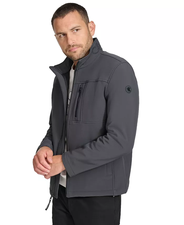 картинка Ветровка Calvin Klein Infinite Stretch Soft Shell, темно-серый от магазина Одежда+