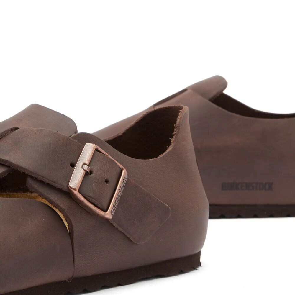картинка Мюли Birkenstock London Oiled, темно-коричневые от магазина Одежда+