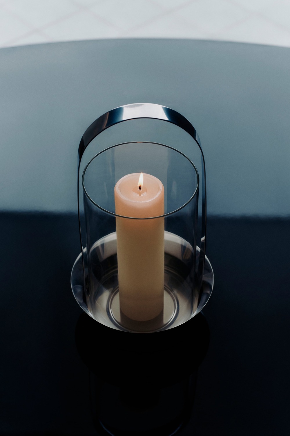 картинка Подсвечник H&M Small Glass Lantern, серебристый от магазина Одежда+