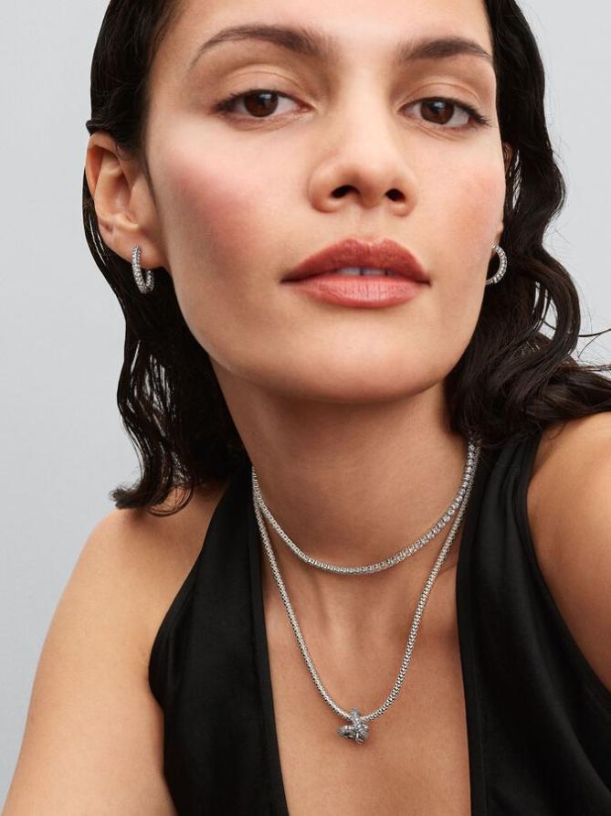 картинка Ожерелье Pandora Tennis Choker Necklace, стерлинговое серебро от магазина Одежда+
