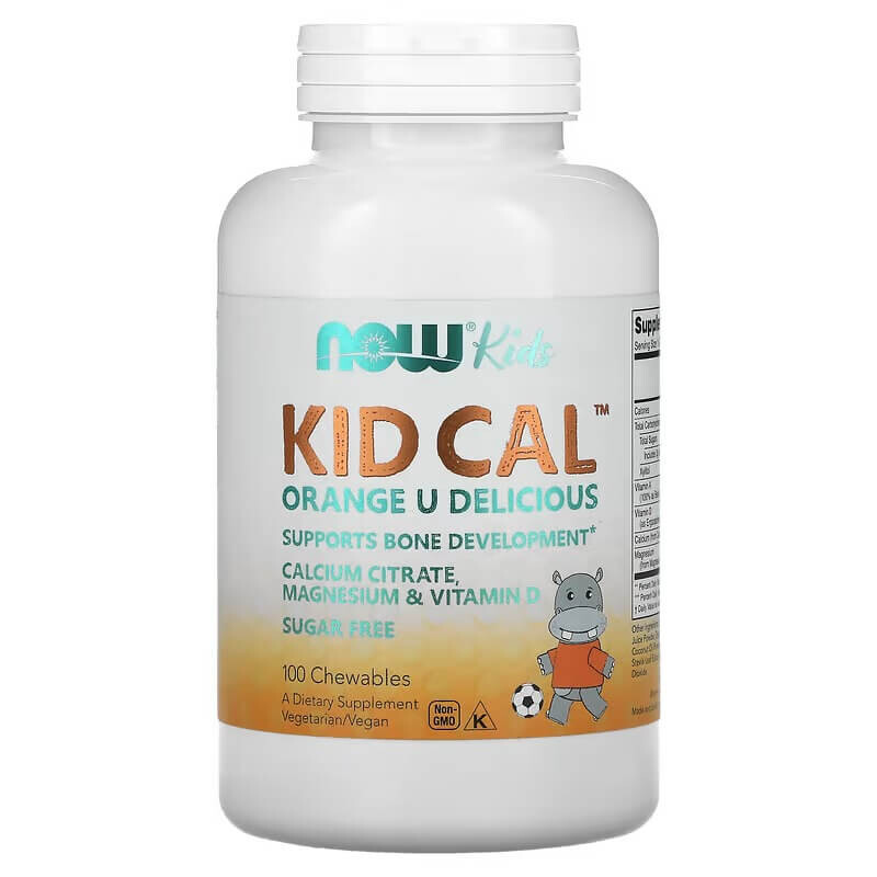 картинка NOW Foods Kid Cal, 100 жевательных таблеток от магазина Одежда+