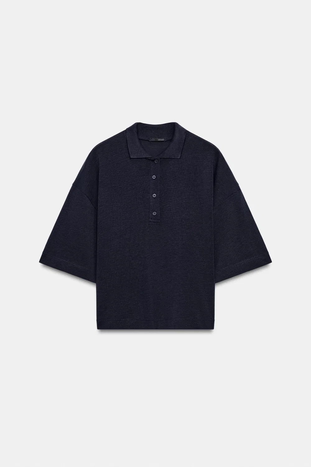 картинка Рубашка-поло с коротким рукавом ZARA, Navy blue от магазина Одежда+