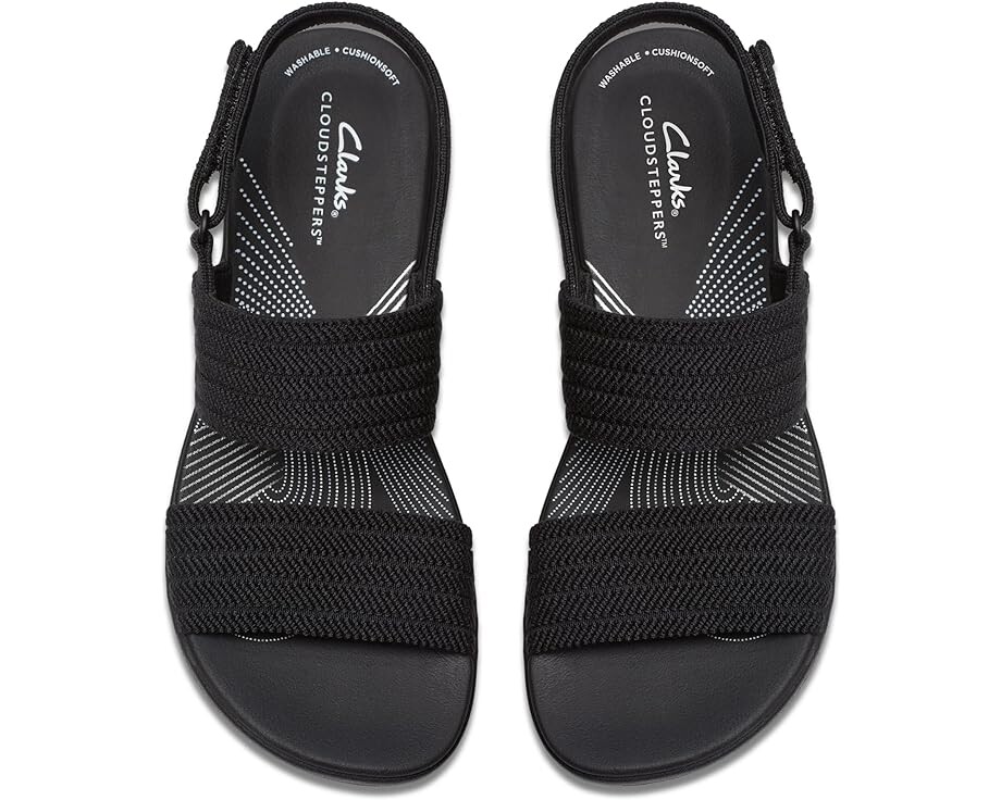 картинка Сандалии Clarks Arla Stroll, текстиль, черный от магазина Одежда+