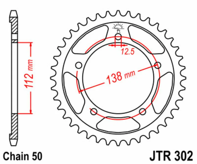 картинка Звезда задняя JT SPROCKETS 302 530 41 зуб от магазина Одежда+