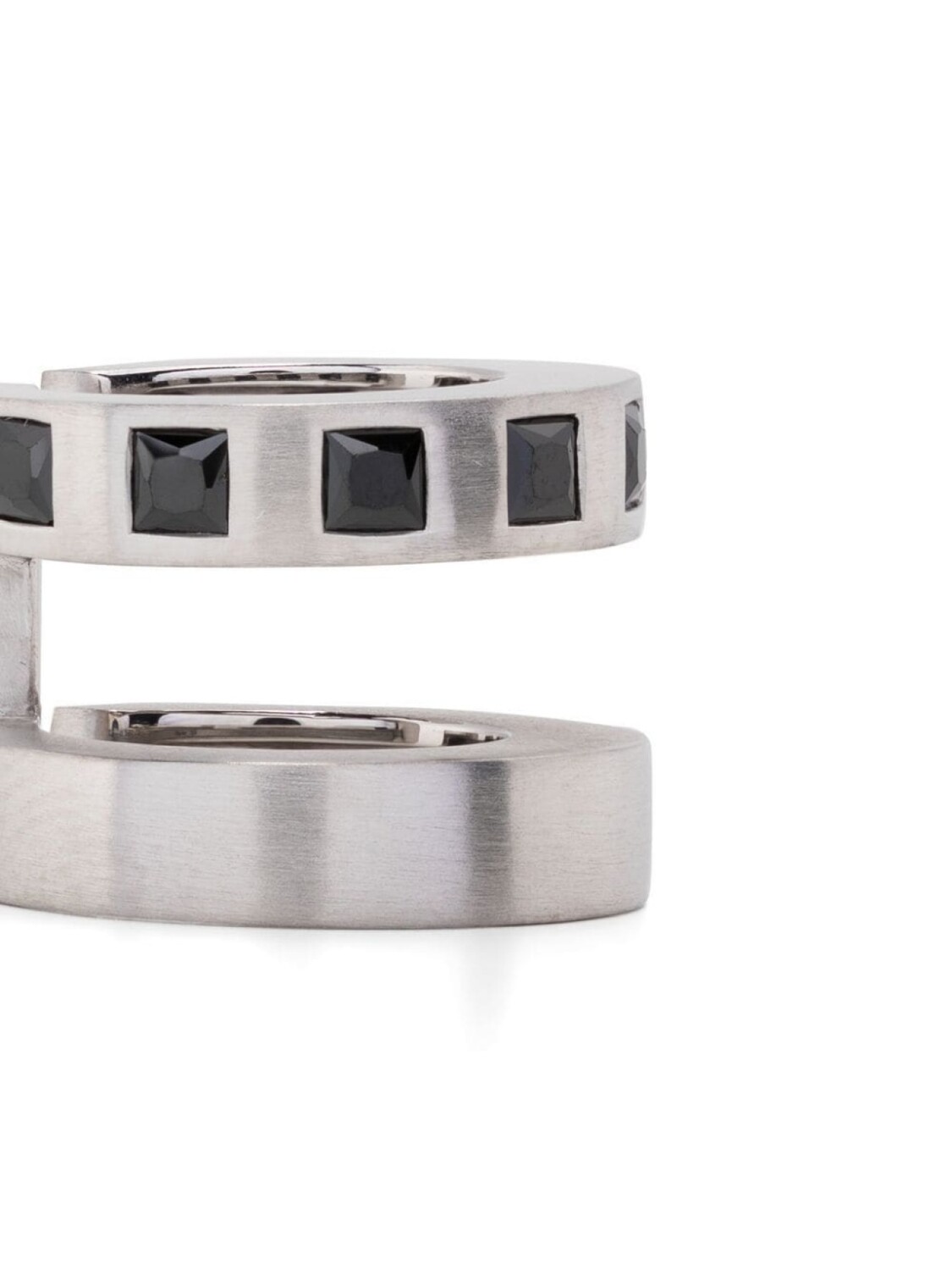 картинка Серьги-каффы Arch Zirconia Double Tom Wood, серебряный от магазина Одежда+