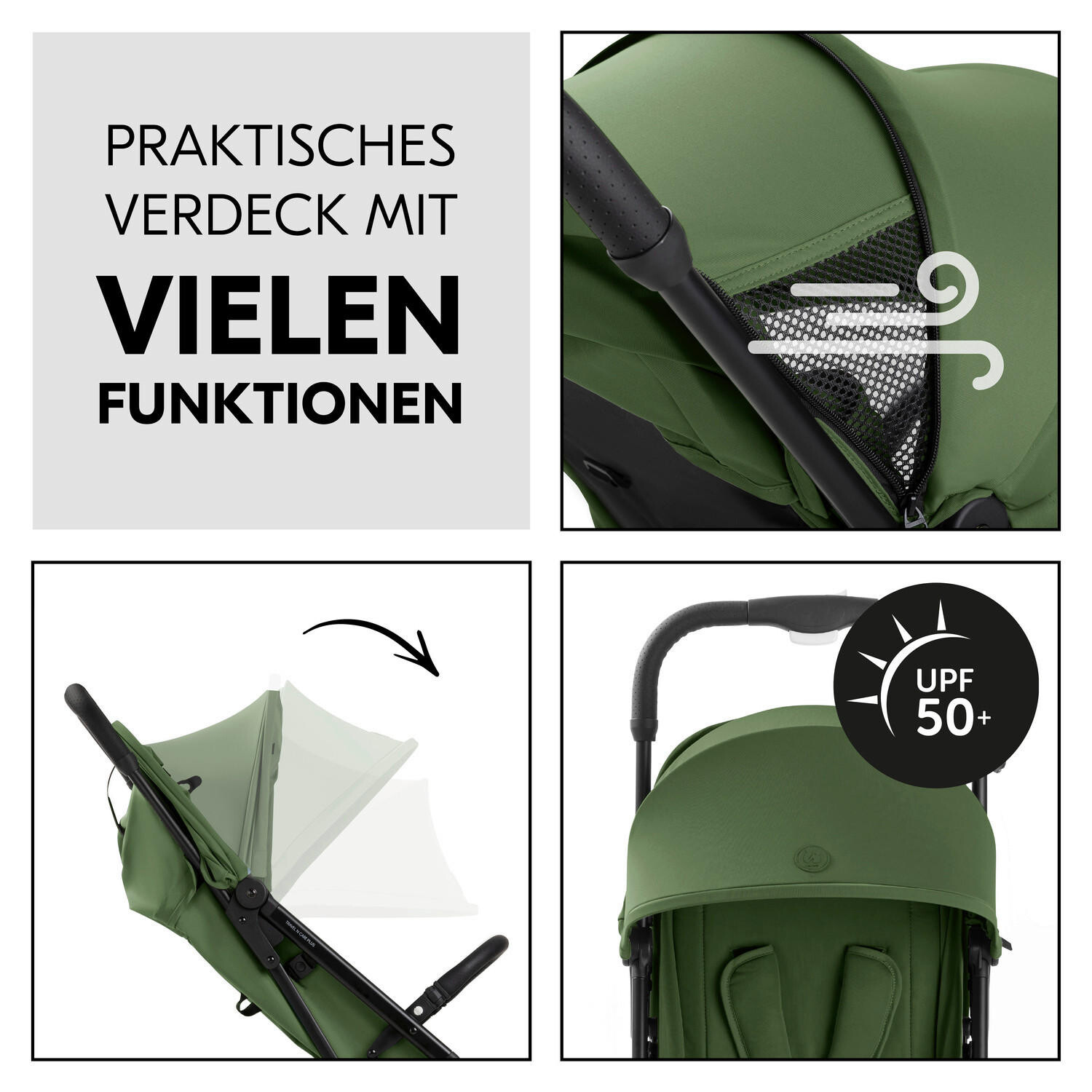 картинка Buggy travel n care plus green Hauck, зеленый от магазина Одежда+