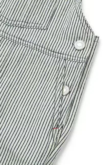 картинка Джинсы с завышенной талией Delani Stripe Denim Dungarees Liewood, синий от магазина Одежда+