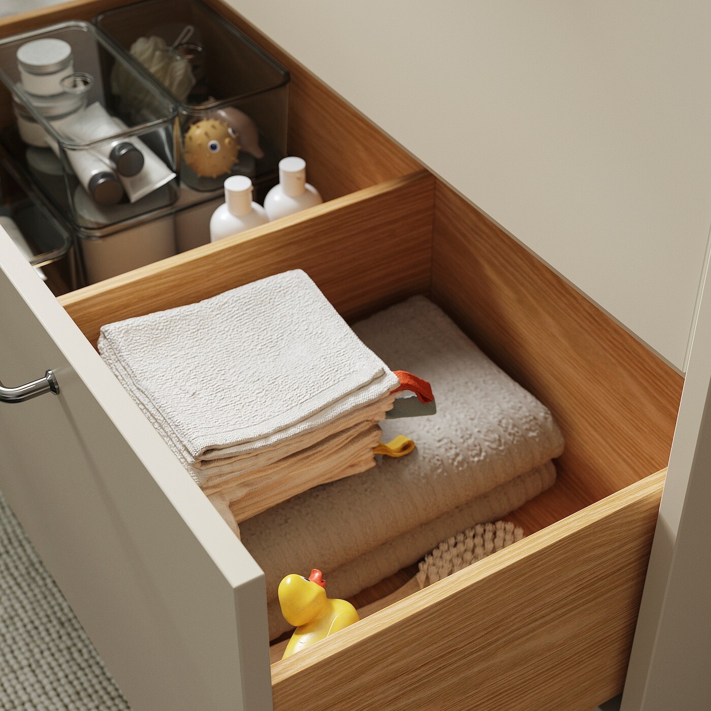 картинка Шкаф для раковины Ikea Havback, 60х48х63 см, бежевый от магазина Одежда+