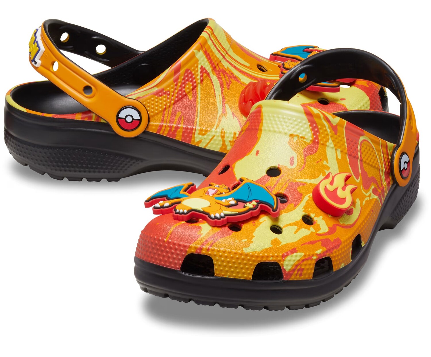 картинка Сабо Crocs Classic Clog x Pokémon, Charizard, оранжевый от магазина Одежда+